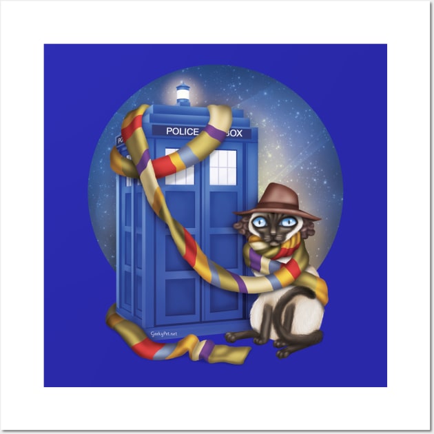 Dr WhoCat Wall Art by GeekyPet